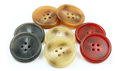 TJ  JK  時尚四眼樹脂鈕扣  25mm 45度照